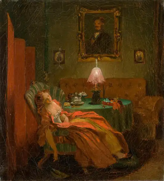 Manes, Josef: While reading