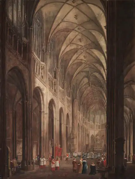 Kohl, Ludvik: The interior of St. Vitus Cathedral in Prague