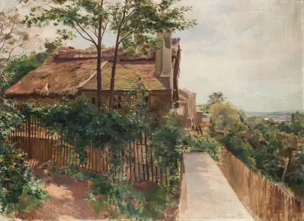 Hynais, Vojtech: View from Parisian atelier