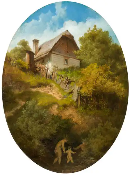 Manes, Josef: Under the cottage