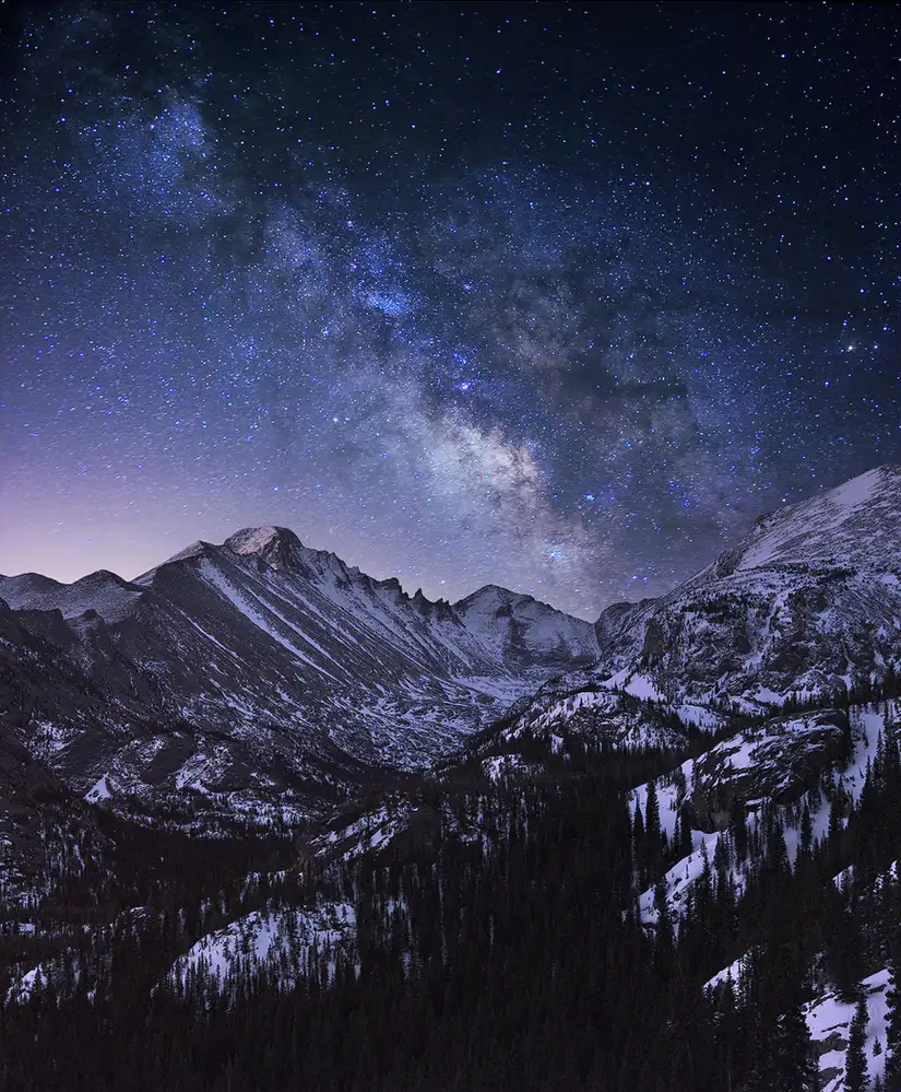 Xu, Mei: Milchstraße über Longs Peak
