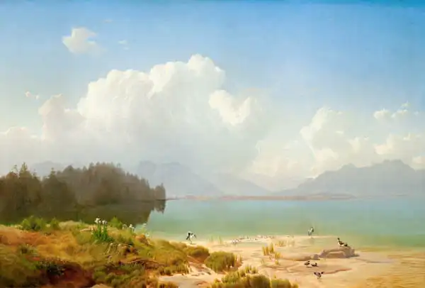 Haushofer, Max: Morning on the Chiemsee