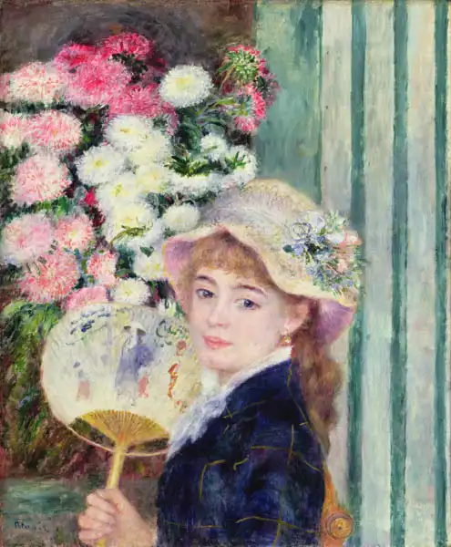 Renoir, Auguste: Girl with a fan