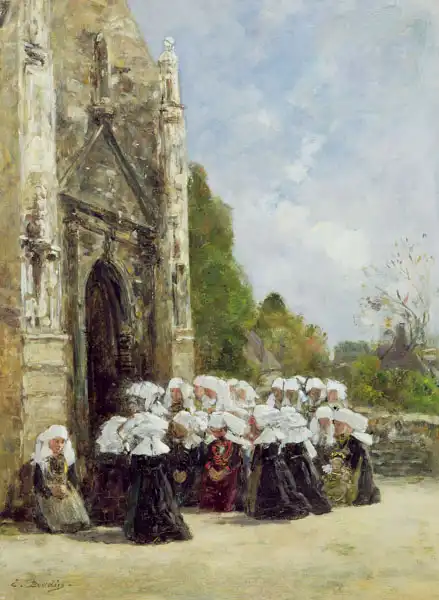 Boudin, Eugene Louis: Pardon en Bretagne