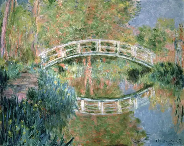 Monet, Claude: Japanese Bridge at Giverny