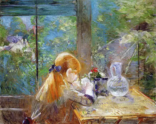Morisot, Berthe: The girl on the porch