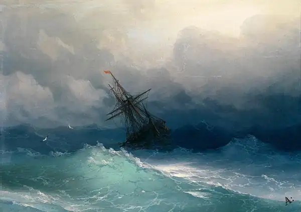 Aivazovsky, Ivan K.: Storm at Sea