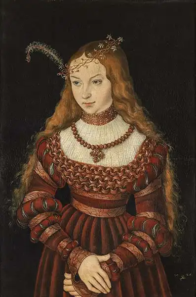 Cranach, Lucas: Engagement Portrait Sybille of Cleves