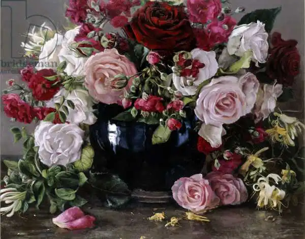Weber, Max: No. 404, Roses et chévrefeuille