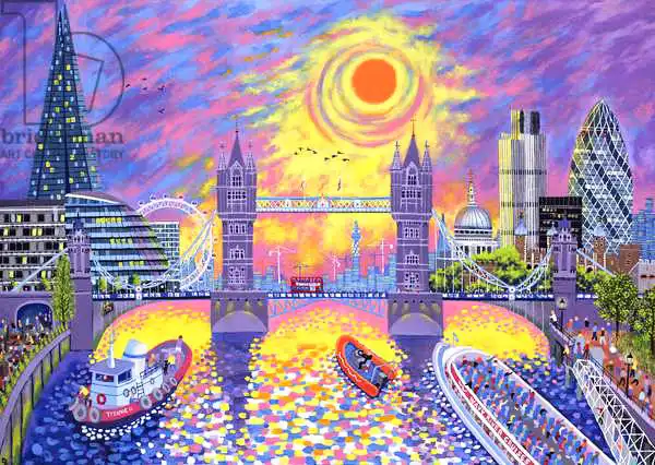 Newton, Davi: Sunset:Pool Of London