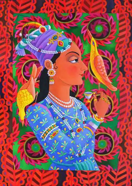 Tattersfield, Jan: Maharani with two birds
