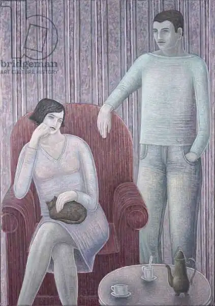 Addinall, Rut: Couple with Cat