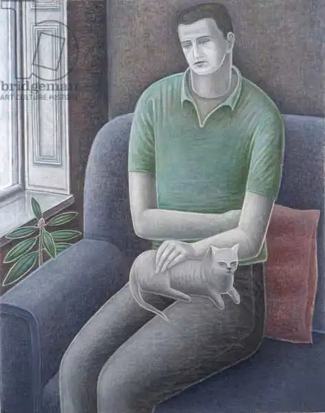 Addinall, Rut: Jeune homme avec chat