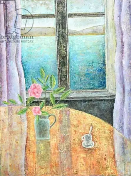 Addinall, Rut: Nature morte dans la fenêtre avec Camellia