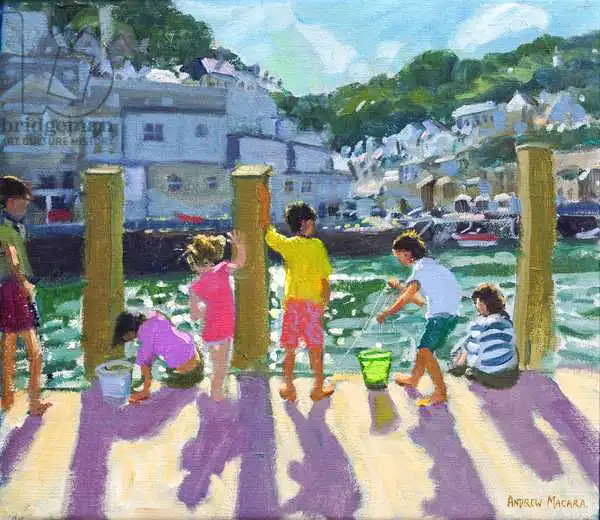 Macara, Andre: Pêche au quai, Looe