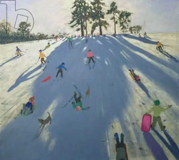 Macara, Andre: Skiing, Calke Abbey, Derby