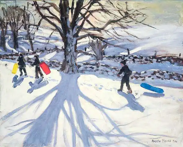 Macara, Andre: Tobogganers, near Youlegrave, 2004