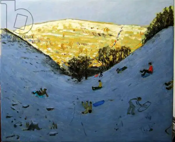 Macara, Andre: Valley et Sunlit Hillside, Lathkill Dale, Derbyshire