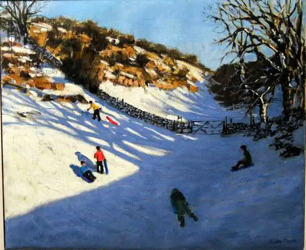 Macara, Andre: Neige dans la vallée, près de Monyash, Derbyshire