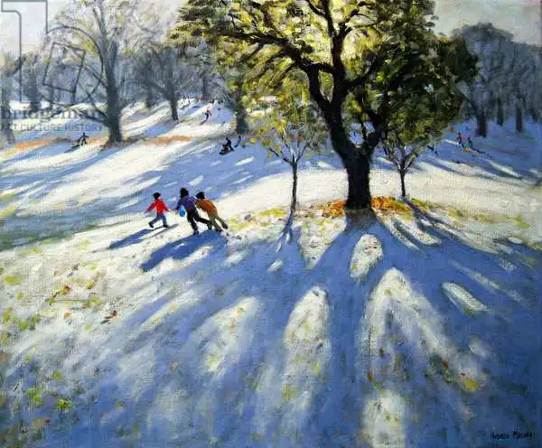 Macara, Andre: Park Markeaton, neige précoce