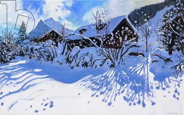 Macara, Andre: Neige fraîche, village de morzine
