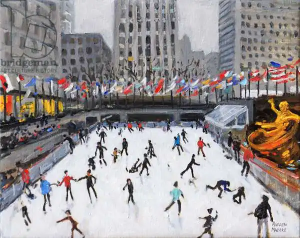 Macara, Andre: Patinage de Noël, Rockerfeller Ice Rink, New York, (2017
