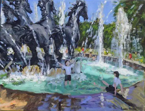 Macara, Andre: Fountaine de quatre chevaux, Manezhnaya Square, Moscou