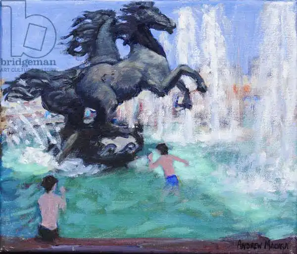 Macara, Andre: Sculptures de chevaux, carré manezhnaya, Moscou