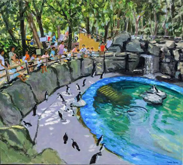 Macara, Andre: Pool de pingouin, zoo de Madrid