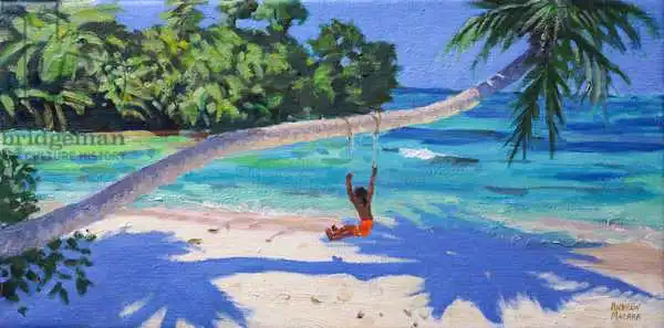 Macara, Andre: Fille sur un swing, Seychelles