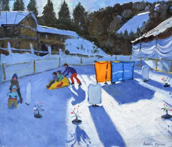 Macara, Andre: Rink de glace pour enfants, Clusaz