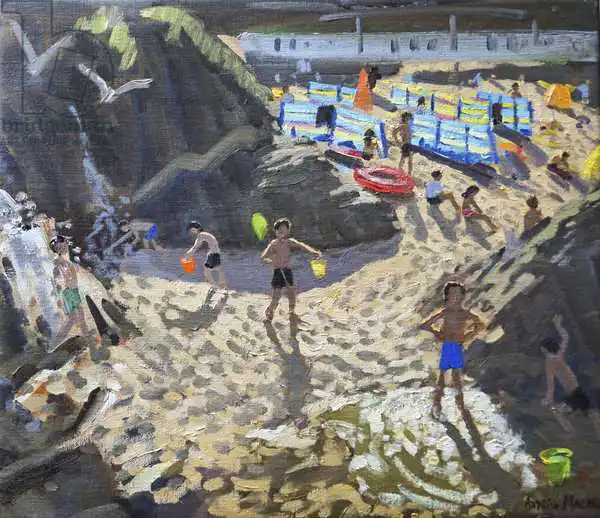 Macara, Andre: Cascade, plage de Porthmeor, St. Ives