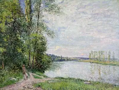 Sisley, Alfred: The road from Veneux to Thomer
