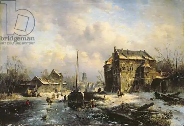 Leickert, Charles-Henri-Joseph: Escena invernal
