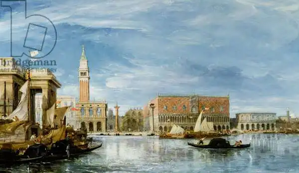 Holland, James: View of the Molo and the Palazzo Ducale in Venice