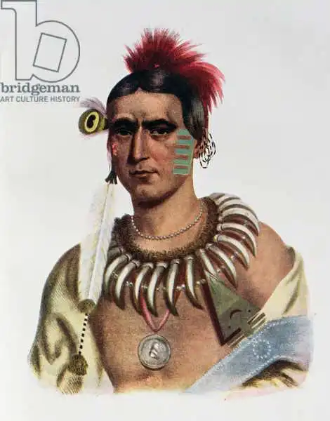 American school (19th century): Ma-Has-Kah or 