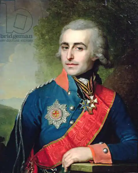 Borovikovsky, Vladimir Lukich: Portrait de General Aide-de-Bamp Count Pyotr Tolstoy (1761-1844) 1799