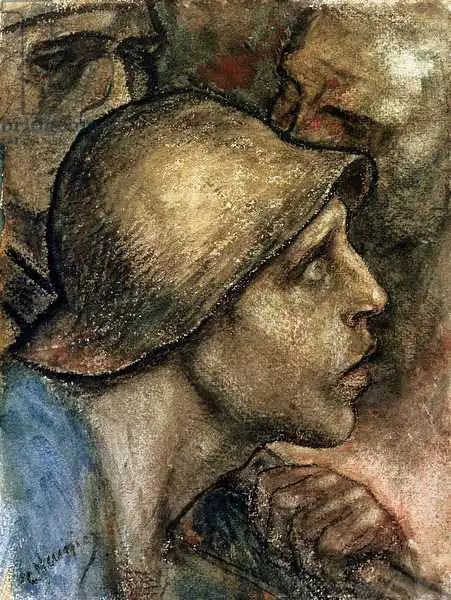 Meunier, Constantin Emile: Head of a Worker
