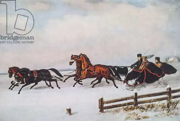 Krieghoff, Cornelius: Winter Sleigh