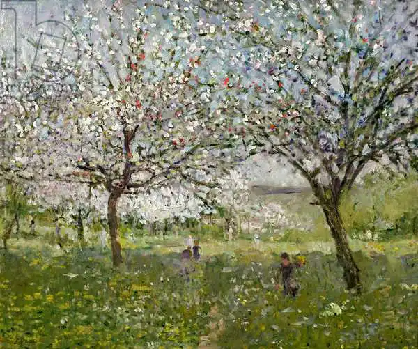 Quost, Ernest: Pommiers en fleur
