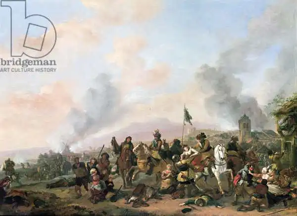 Wouwerman, Philips: Sacking of a Village
