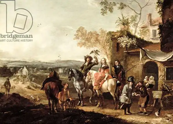 Wouwerman, Pieter: The Falconers