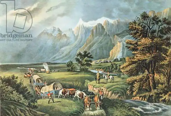Currier, N.: The Rocky Mountains: Emigrants Crossing the Plains