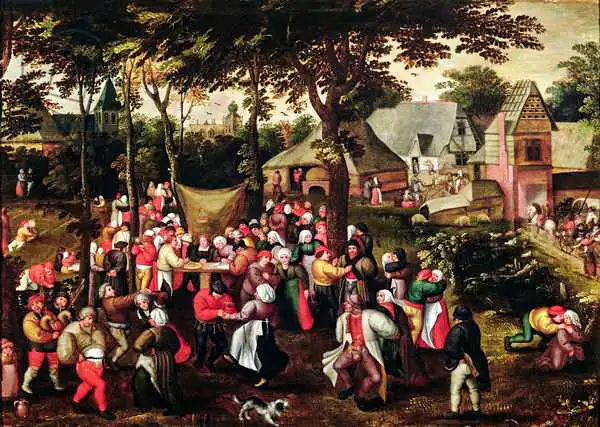 Brueghel, Pieter, the younger: Banquete de bodas