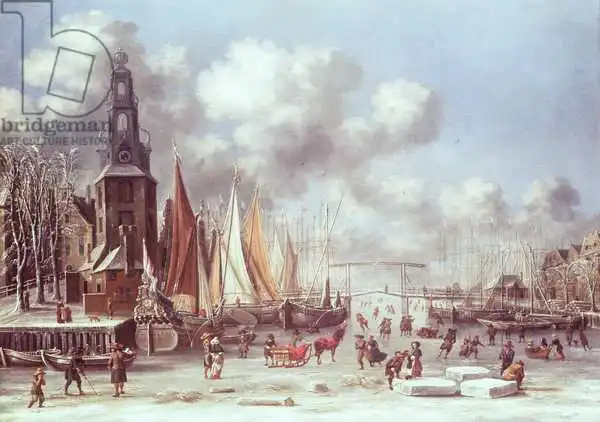 Heeremans, T.: A Winter Scene in Amsterdam