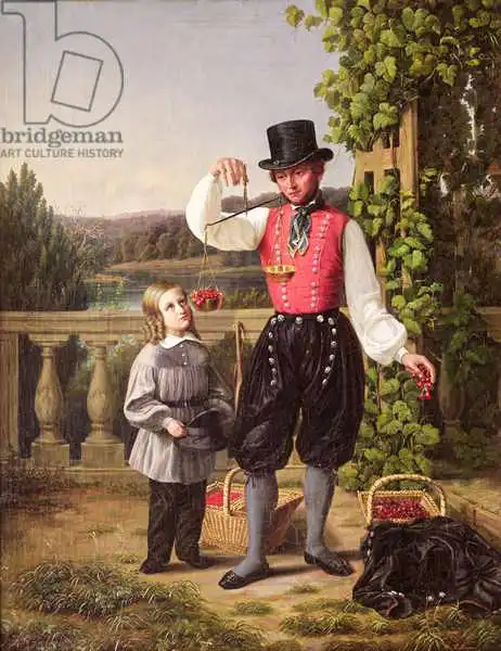 Danish school (18th century): Cherry Pickers