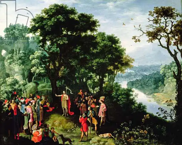 Schoubroeck, Pieter: St. John the Baptist preaching in the Wilderness