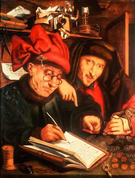 Ravesteyn, Jan Anthonisz. van: The Money Lenders, after Massys