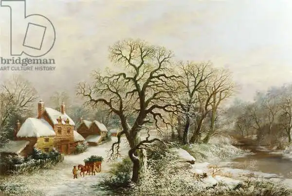 Stone, William Oliver: The Holly Cart, 19th century