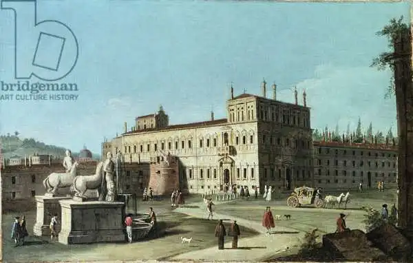 Marieschi, Michele: Vue du Palazzo del Quirinale, Rome